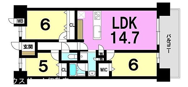間取りを拡大表示