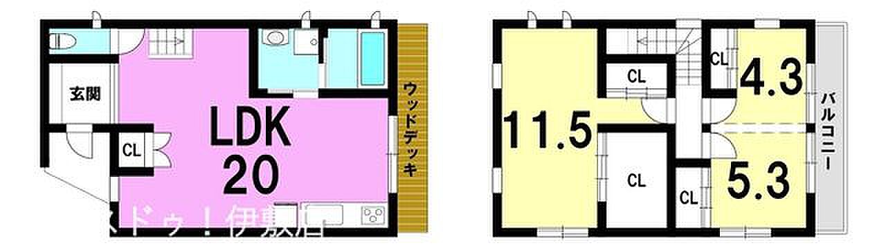 間取り 吉野4丁目　中古戸建