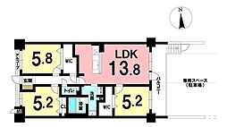 アルファスマート西福原けやき通り 3SLDKの間取図画像