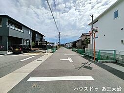 大治町西條殿池:前面道路
