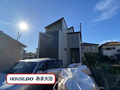 外観：閑静な住宅地の中にある2025年2月完成予定の3LDKの新築戸建ての登場です。