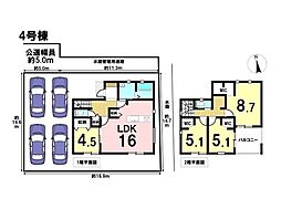 リーブルガーデンあま市七宝町伊福河原第4 全4棟 4号棟