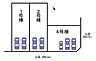 その他：【区画図】本物件は全3区画中の2号棟です！並列2台の駐車が可能で、来客時にも安心です♪前面道路が広く、車の出し入れがしやすい快適な区画で、日々の暮らしがよりスムーズになります！