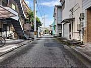 北側道路 西から東方向