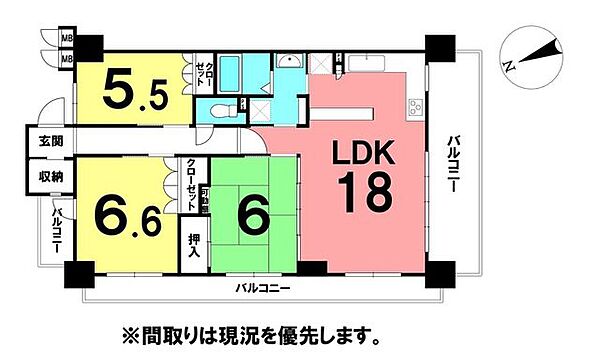 間取りを拡大表示