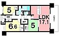 3LDK、東向...
