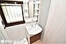 洗面：【洗面台】新調してシャワー付き洗面台になっています！