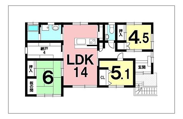 間取り 鷹師2丁目　中古戸建