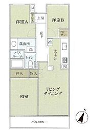 サニークレスト湘南平塚壱番館 3LDKの間取図画像