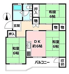 間取図画像 3DK