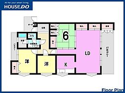 ヴィラージュ八景園 3LDKの間取図画像