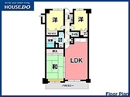 エクレール到津 3LDKの間取図画像