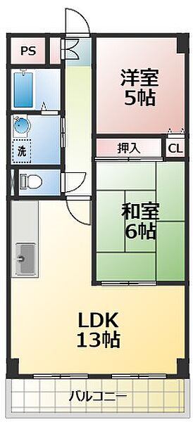 ドミール木川東 ｜大阪府大阪市淀川区木川東3丁目(賃貸マンション2LDK・6階・55.00㎡)の写真 その2