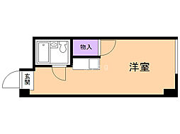 チサンマンション札幌第一 ワンルームの間取図画像