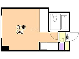 シャンボール札幌 ワンルームの間取図画像