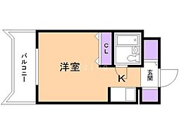 メゾン・ド・ルナール 1Kの間取図画像