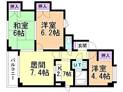 ハーベスト26 3LDKの間取図画像