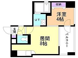 クラッセ麻生ステーション 1LDKの間取図画像