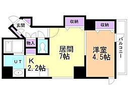 ごとうビル 1LDKの間取図画像