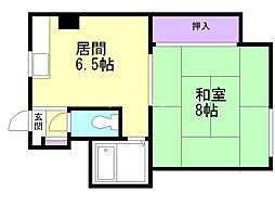 大石ビル ワンルームの間取図画像