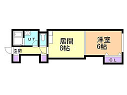 グランメゾン22 1LDKの間取図画像