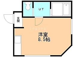 ハウスビオラ ワンルームの間取図画像