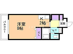 サテラ北34条 1Kの間取図画像