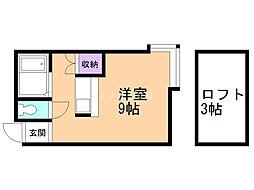 リストワール札幌北 1Kの間取図画像