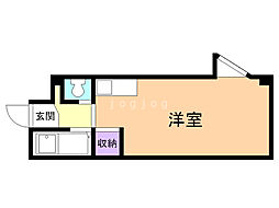 パブリック麻生 ワンルームの間取図画像