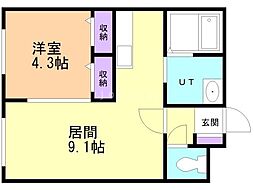 RemioPort 1LDKの間取図画像