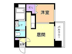 ヴィレッジ北大通壱番館 1LDKの間取図画像
