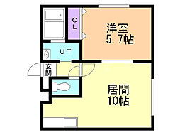 間取図画像 1LDK