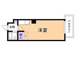 アルファレジデンス北22条 ワンルームの間取図画像