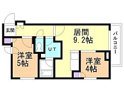 間取図画像 2LDK