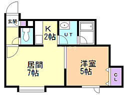 間取図画像 1LDK