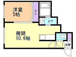 間取図画像 1LDK