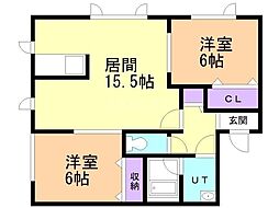 間取図画像 2LDK