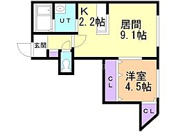 間取図画像 1LDK