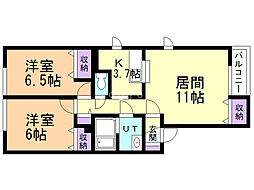 間取図画像 2LDK