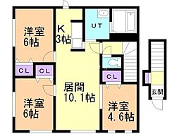 札幌市営南北線 北34条駅 徒歩14分 2階/-