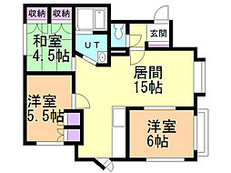 メゾン慶新エイト 3LDKの間取図画像