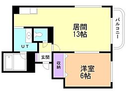 間取図画像 1LDK