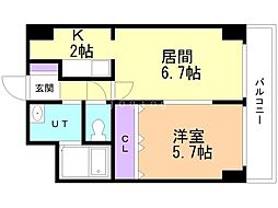 間取図画像 1LDK