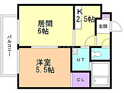 ブランノワール北27条 2階