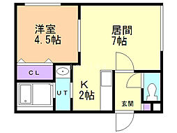 間取図画像 1LDK