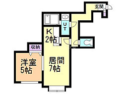 間取図画像 1LDK