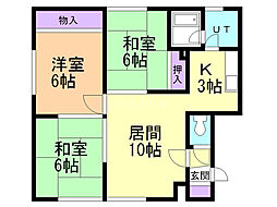 間取図画像 3LDK