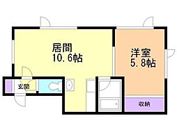 間取図画像 1LDK