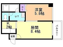 間取図画像 1LDK