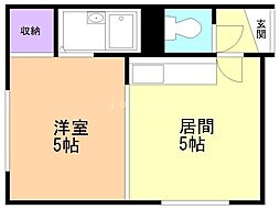 間取図画像 1DK